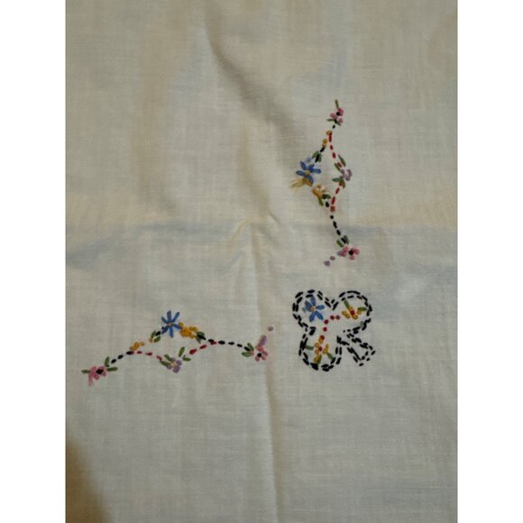 Vintage Hand-Embroidered Card Table Cover  With Clubs, Heart Diamond and Spade D - Picture 4 of 11